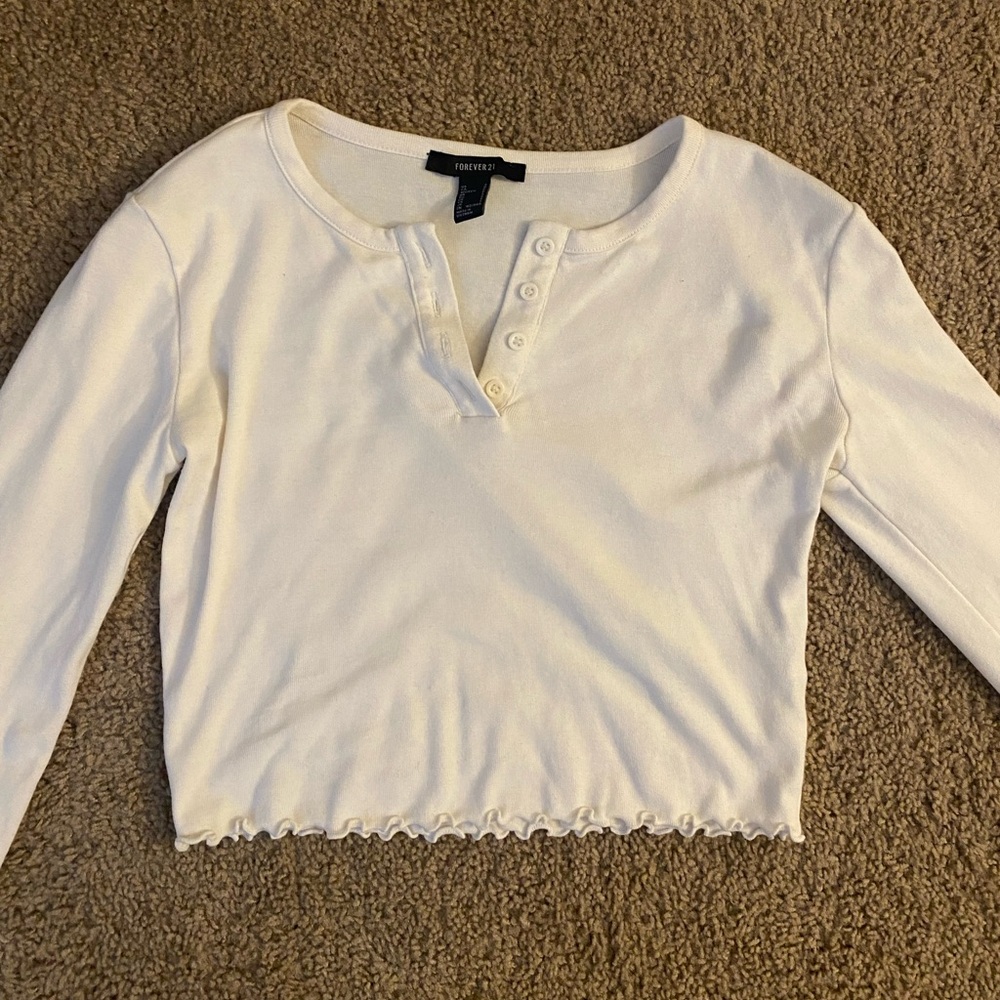 Cute frilled crop top